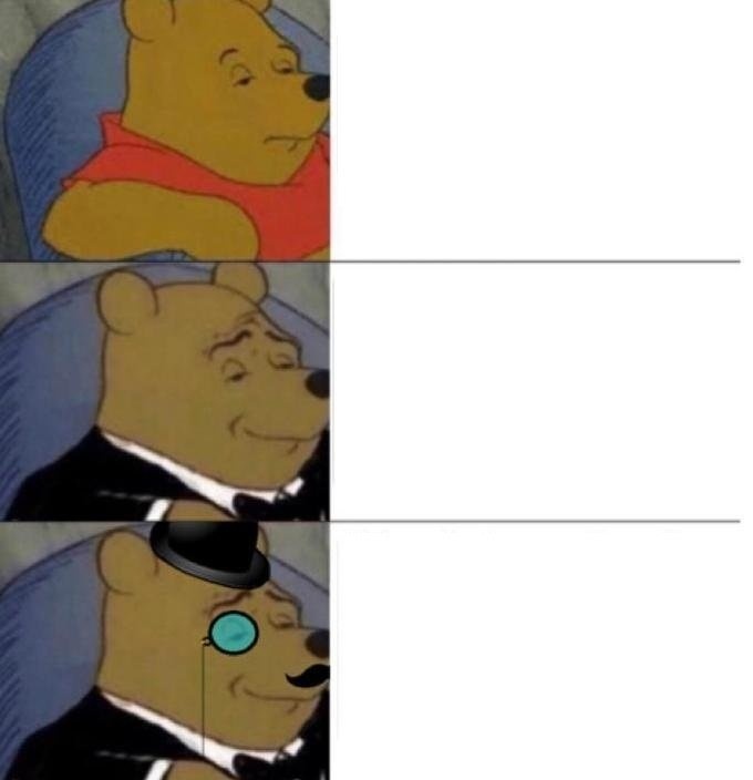 Tuxedo Winnie the Pooh (3 panel)