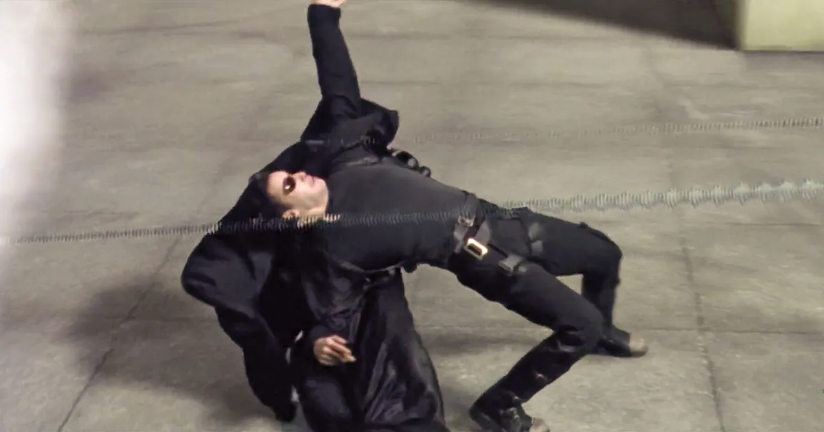 neo dodging a bullet matrix