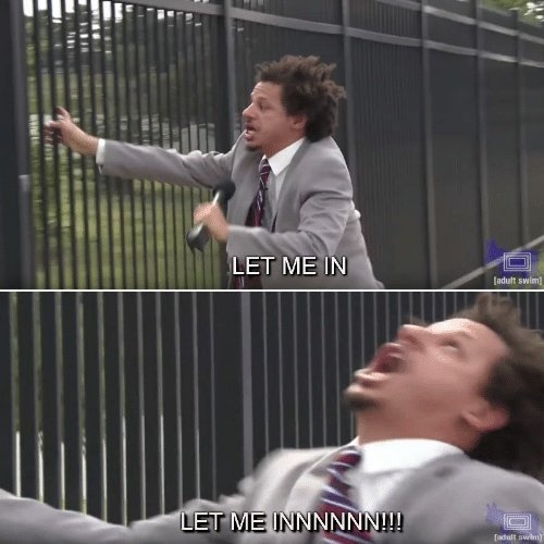 Eric Andre Let me In Meme