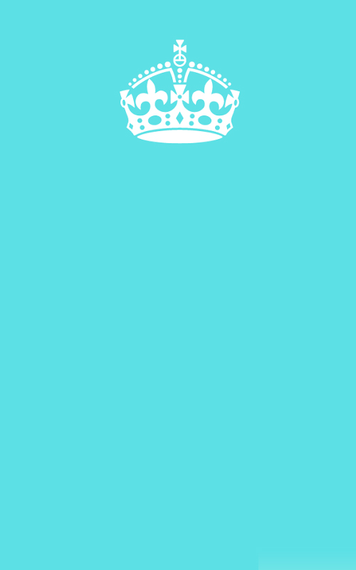Keep Calm And Carry On Aqua
